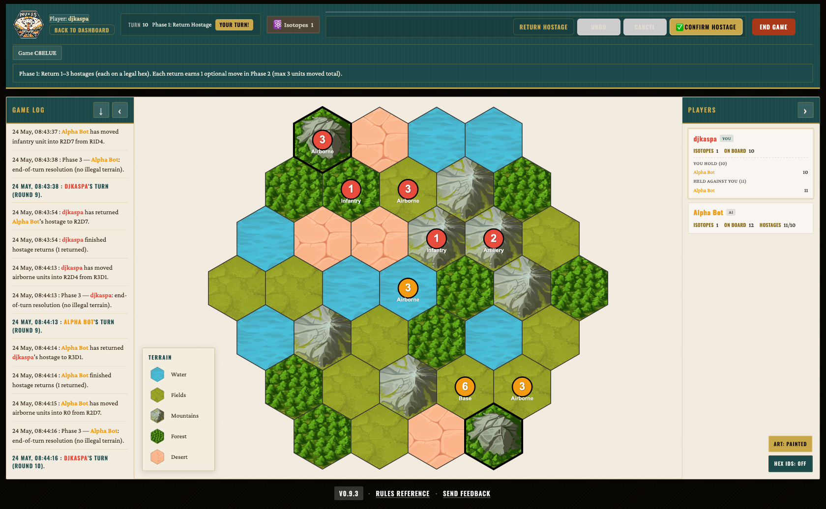 Nukes Online — live hex-board gameplay